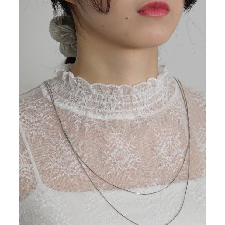 レース キャンディスリーブ シアートップス | Pumpkin  Port | 詳細画像22 