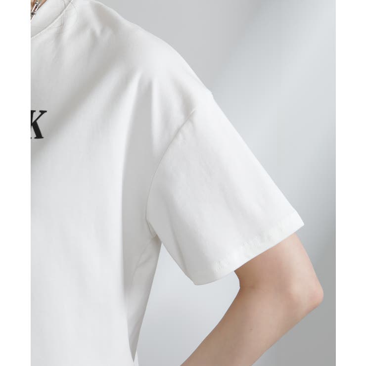 NEW YORK ロゴプリント ショート丈半袖Tシャツ | Pumpkin  Port | 詳細画像20 