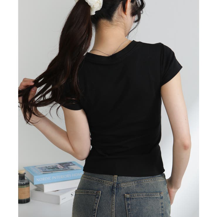 Vネック 半袖Tシャツ | Pumpkin  Port | 詳細画像10 