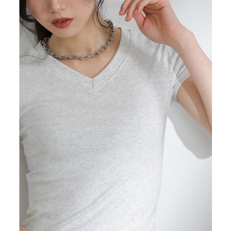 Vネック 半袖Tシャツ | Pumpkin  Port | 詳細画像17 