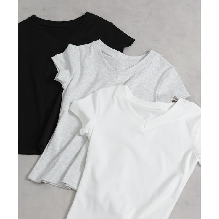 Vネック 半袖Tシャツ | Pumpkin  Port | 詳細画像19 