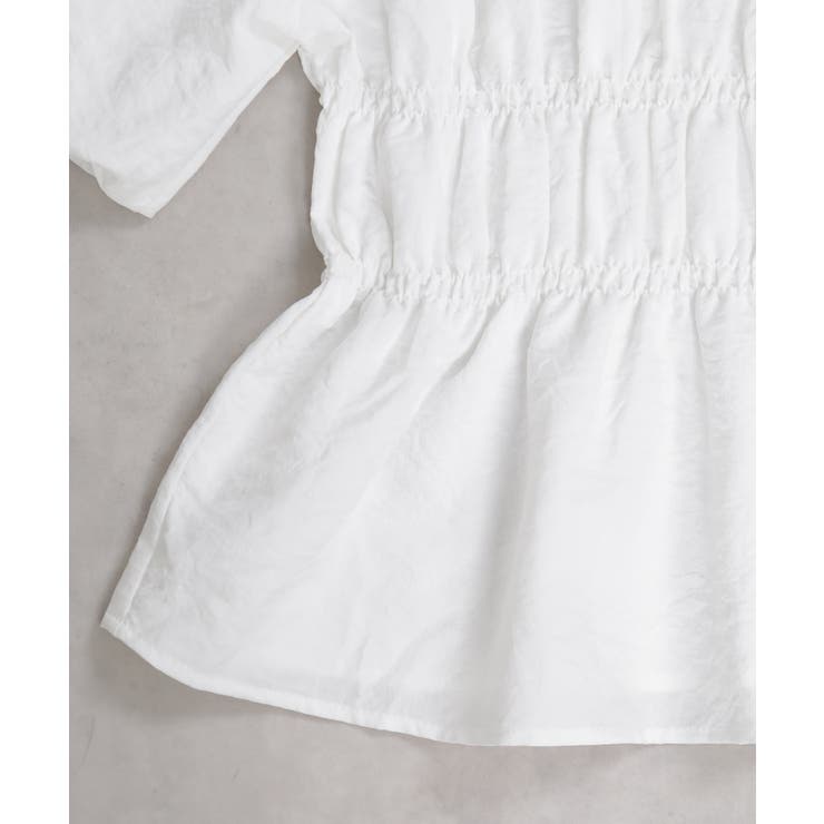 ドットカラー シャーリング半袖ブラウス | Pumpkin  Port | 詳細画像20 