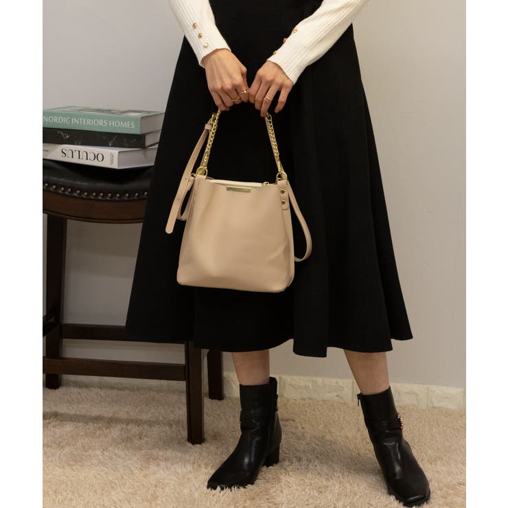 チェーンチャーム付 フェイクレザー ショルダーBAG | Pumpkin  Port | 詳細画像46 