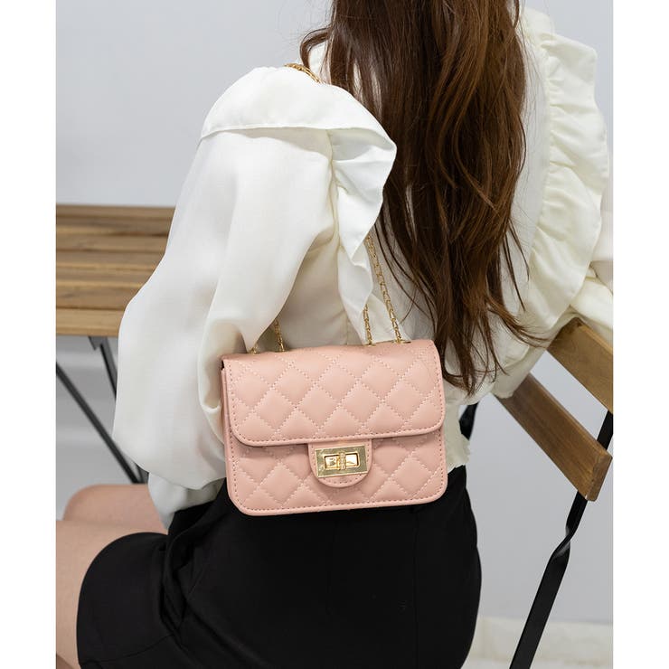 キルティングショルダーBAG レディース 韓国 ALLシーズン対応[品番