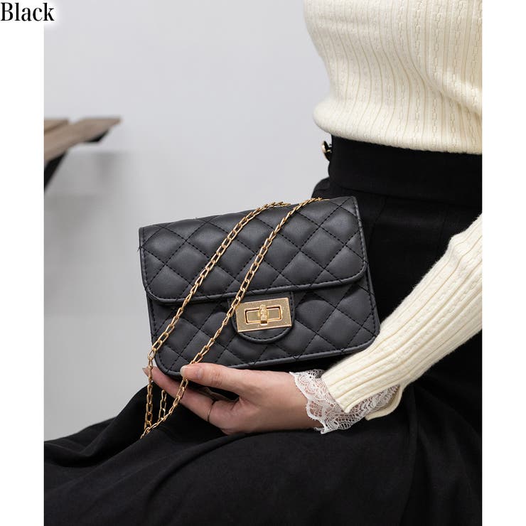 キルティングショルダーBAG レディース 韓国 ALLシーズン対応[品番