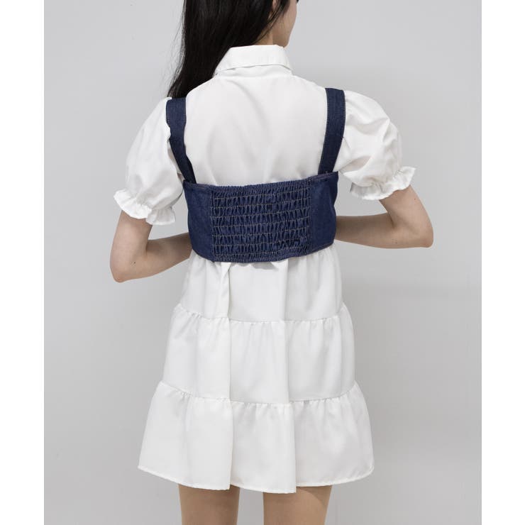 OPEN AESTHETIC ✧˖° ビスチェ付きシアートップス 2点セット セットアイテム】2WAYレースビスチェ＋トップス（カットソー