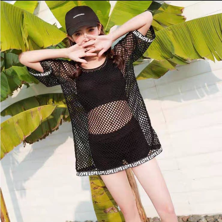 SGSxSHEER MESH〉 ロングスリーブ T-BACKバインダースイムウェア