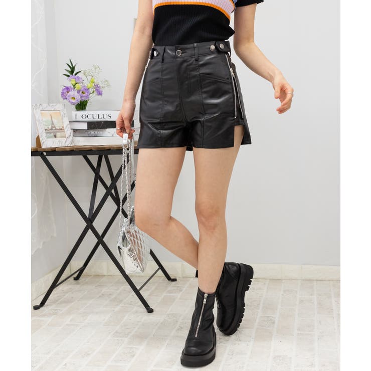 サイドZIPショートパンツ