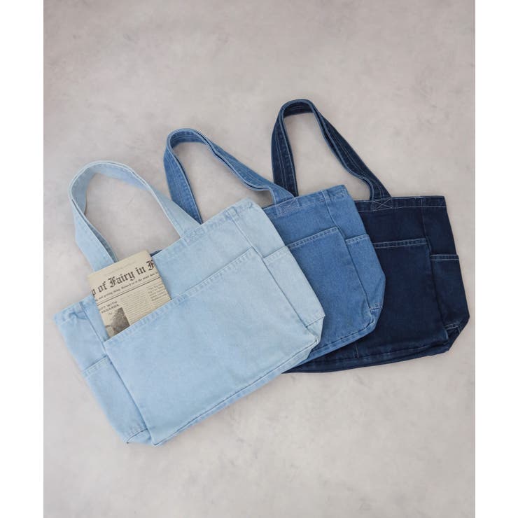 デニムデカトートBAG[品番：PPNW0004364]｜Pumpkin Port