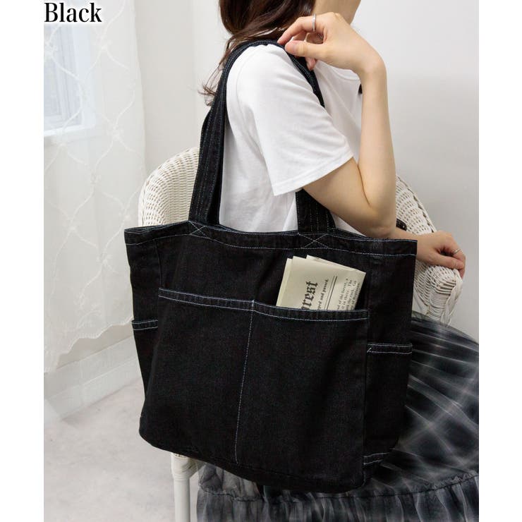 デニムデカトートBAG[品番：PPNW0004364]｜Pumpkin Port