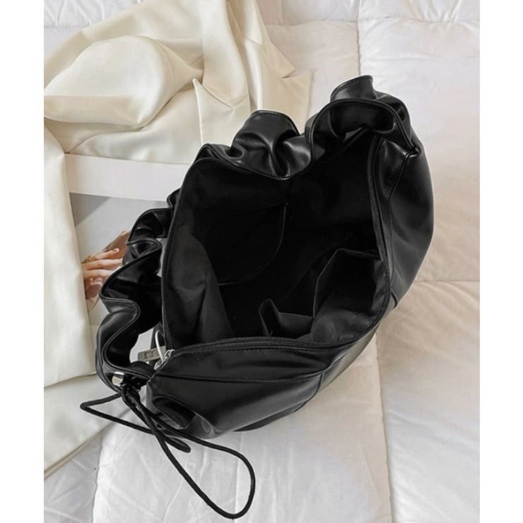 ギャザーショルダー ハーフムーンBAG[品番：PPNW0004370
