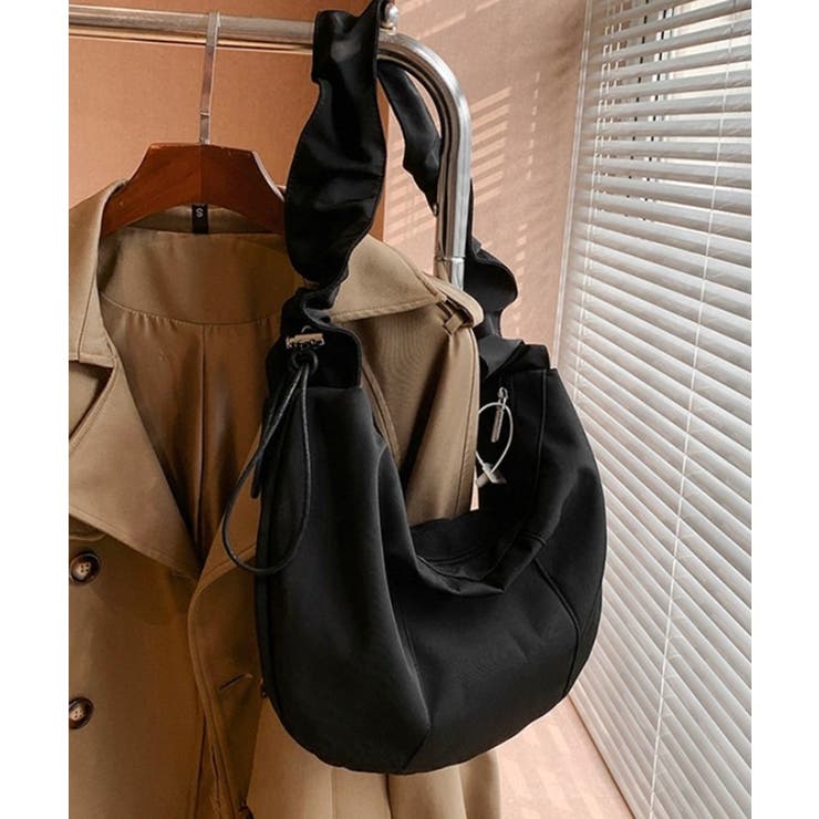 ギャザーショルダー ハーフムーンBAG[品番：PPNW0004370