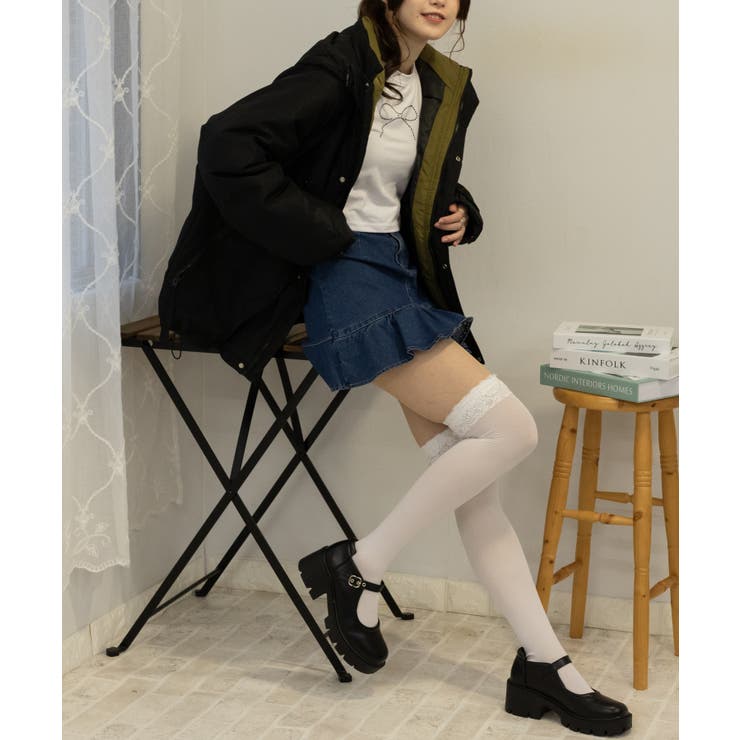 ミリタリーオーバースカート （中綿 ミリタリー オーバーサイズ  