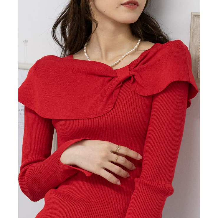 RED VALENTINO フリルシフォンブラウス 40 ホワイト 大人綺麗め（pink  