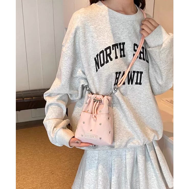 ビジュー付き ミニサコッシュ ショルダーバッグ | Pumpkin  Port | 詳細画像13 