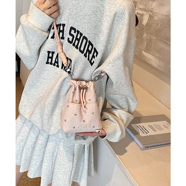 ビジュー付き ミニサコッシュ ショルダーバッグ | Pumpkin  Port | 詳細画像16 