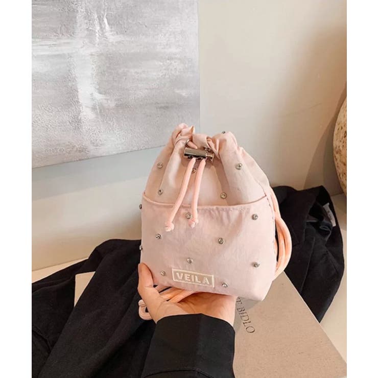 ビジュー付き ミニサコッシュ ショルダーバッグ | Pumpkin  Port | 詳細画像23 