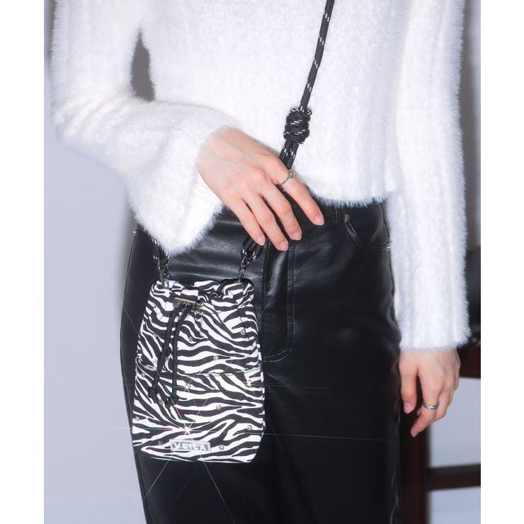 ビジュー付き ミニサコッシュ ショルダーバッグ | Pumpkin  Port | 詳細画像38 