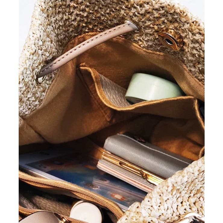 バンブーハンドル カゴショルダー バッグ | Pumpkin  Port | 詳細画像11 