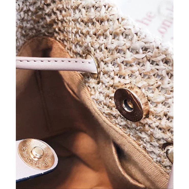 バンブーハンドル カゴショルダー バッグ | Pumpkin  Port | 詳細画像15 