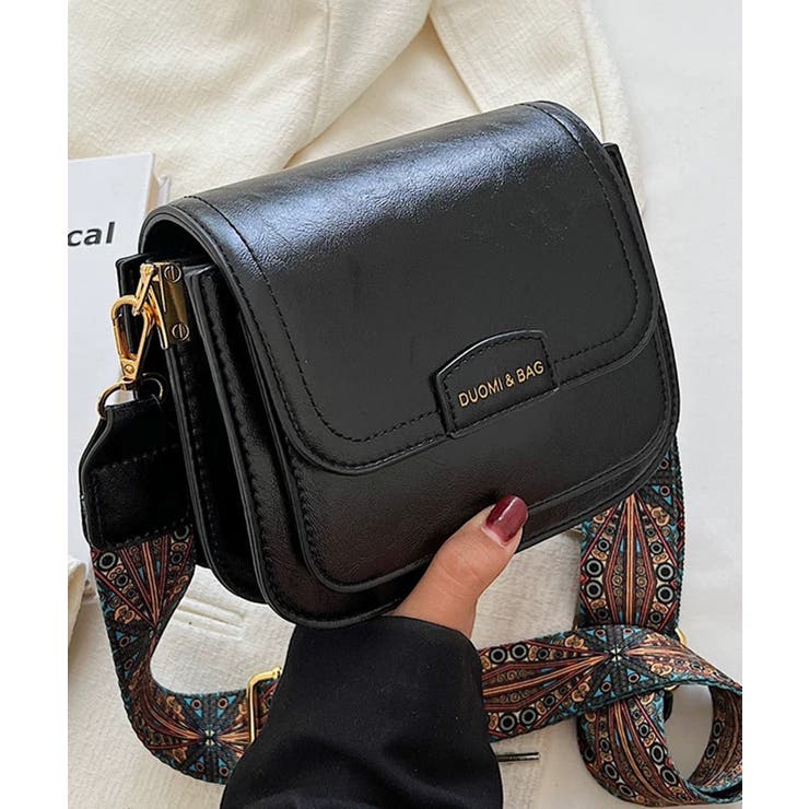 柄ベルト付 フラップショルダーバッグ[品番：PPNW0004851