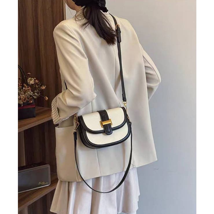 バイカラー 2タイプ持ち手付 ショルダーバッグ | Pumpkin  Port | 詳細画像12 