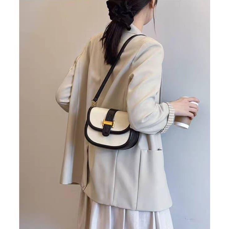 バイカラー 2タイプ持ち手付 ショルダーバッグ | Pumpkin  Port | 詳細画像13 