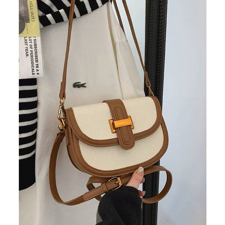 バイカラー 2タイプ持ち手付 ショルダーバッグ | Pumpkin  Port | 詳細画像15 