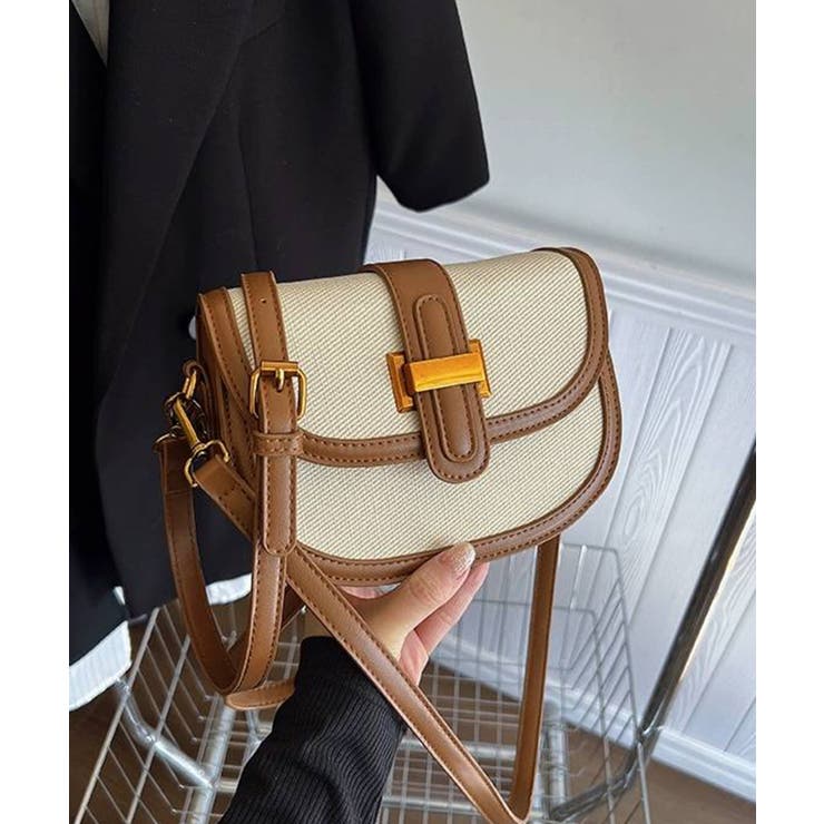 バイカラー 2タイプ持ち手付 ショルダーバッグ | Pumpkin  Port | 詳細画像20 