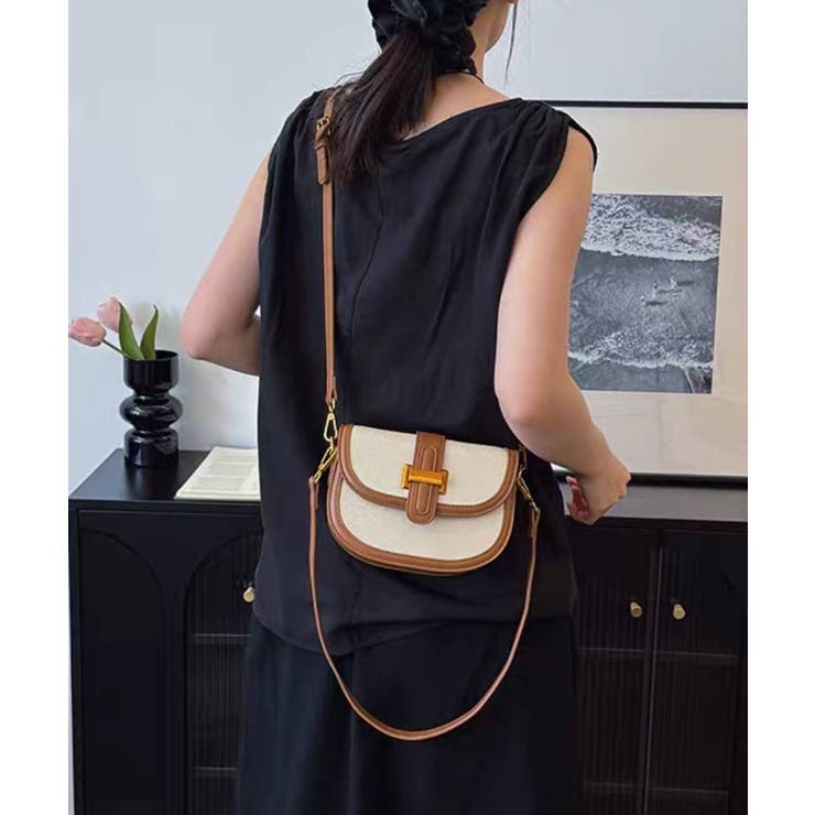 バイカラー 2タイプ持ち手付 ショルダーバッグ | Pumpkin  Port | 詳細画像3 