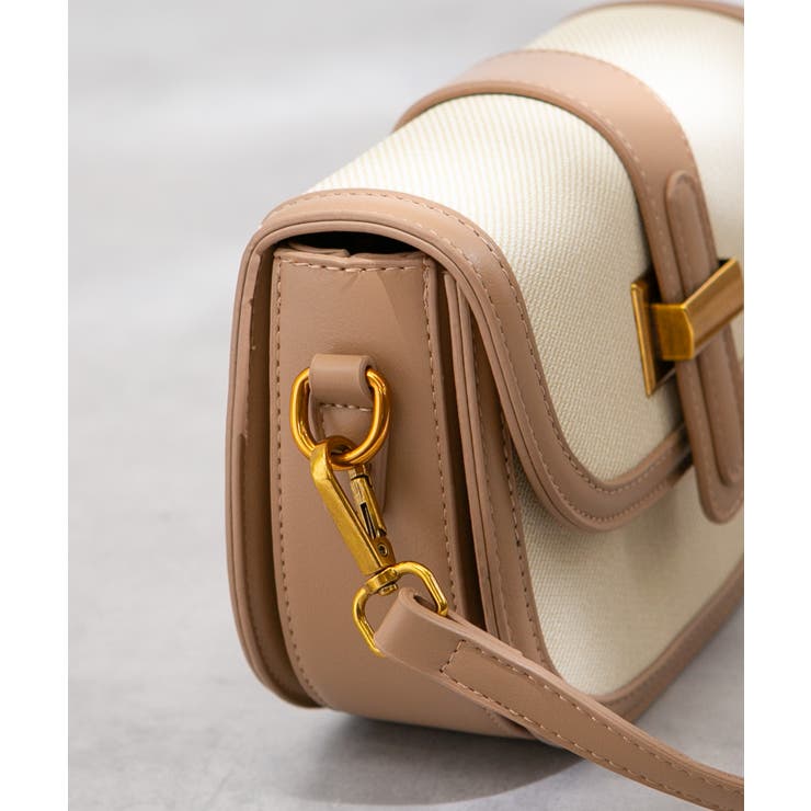 バイカラー 2タイプ持ち手付 ショルダーバッグ | Pumpkin  Port | 詳細画像34 