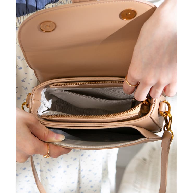 バイカラー 2タイプ持ち手付 ショルダーバッグ | Pumpkin  Port | 詳細画像37 