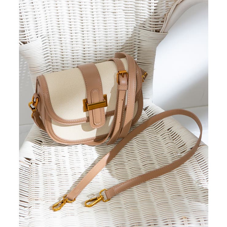 バイカラー 2タイプ持ち手付 ショルダーバッグ | Pumpkin  Port | 詳細画像38 