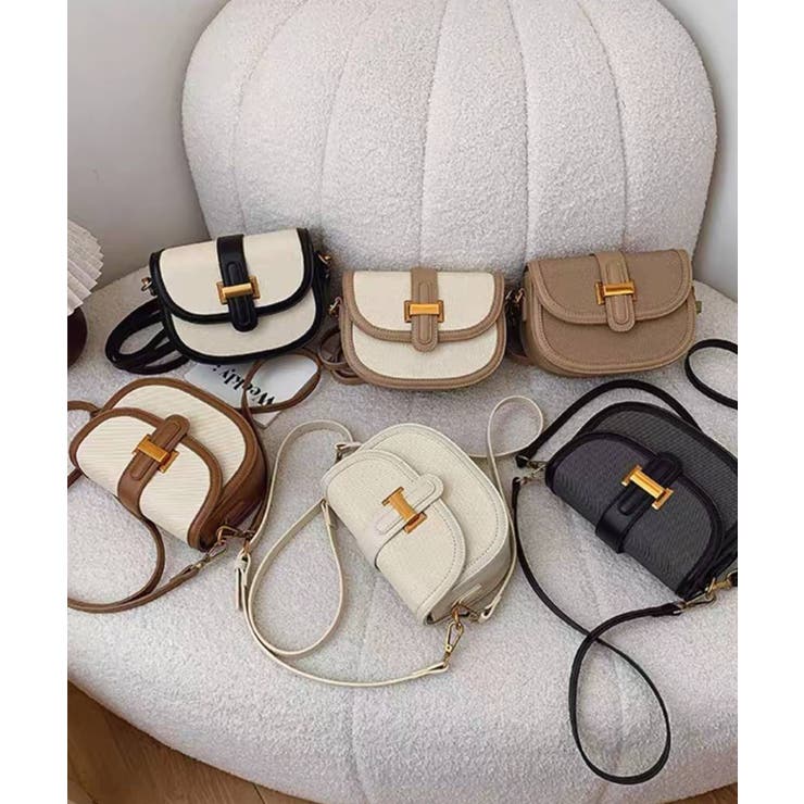 バイカラー 2タイプ持ち手付 ショルダーバッグ | Pumpkin  Port | 詳細画像39 