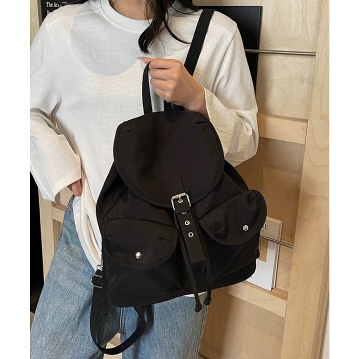 Wポケット ベルトフラップ リュック[品番：PPNW0004944]｜Pumpkin Port