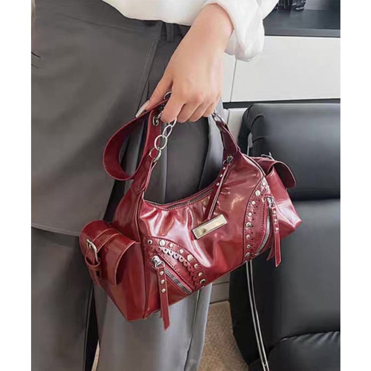 スタッズ付 フリルデザイン 2WAYショルダー BAG | Pumpkin  Port | 詳細画像16 