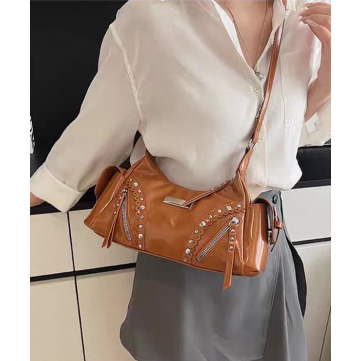 スタッズ付 フリルデザイン 2WAYショルダー BAG | Pumpkin  Port | 詳細画像21 