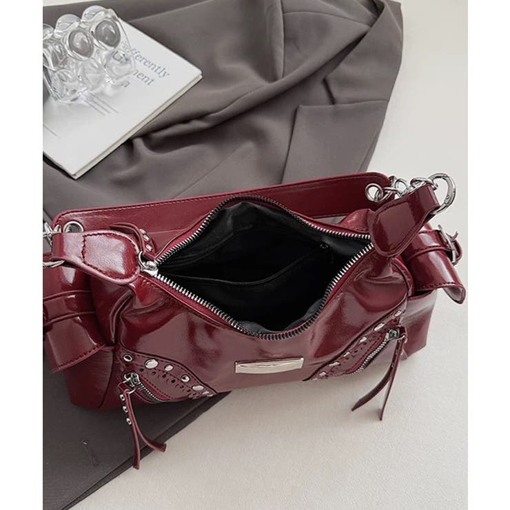 スタッズ付 フリルデザイン 2WAYショルダー BAG | Pumpkin  Port | 詳細画像25 