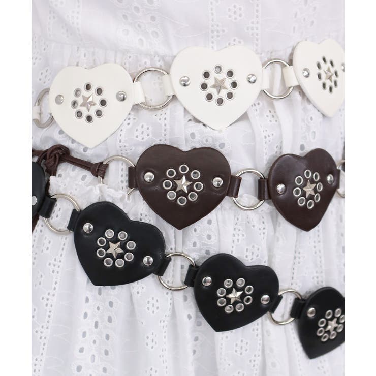 ハート＆星スタッズ ウエスタン リボンベルト | Pumpkin  Port | 詳細画像17 