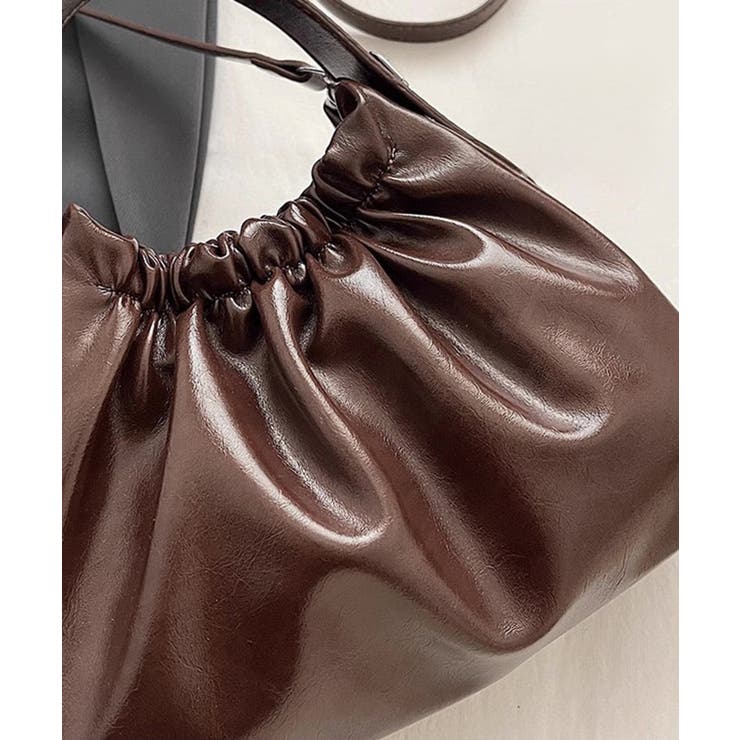 ギャザー巾着タイプ スクエアショルダーBAG | Pumpkin  Port | 詳細画像24 