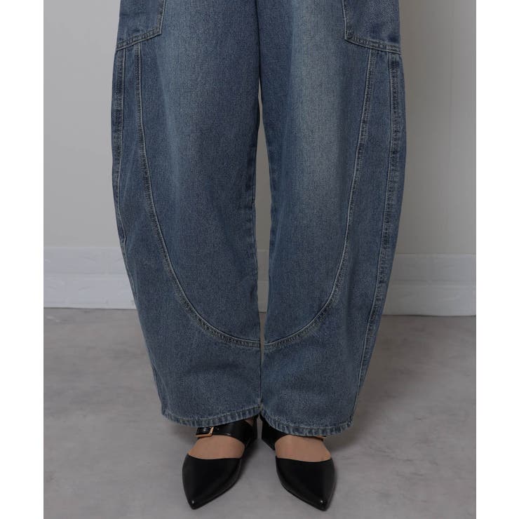 BIGポケットデザイン デニム カーヴパンツ | Pumpkin  Port | 詳細画像15 