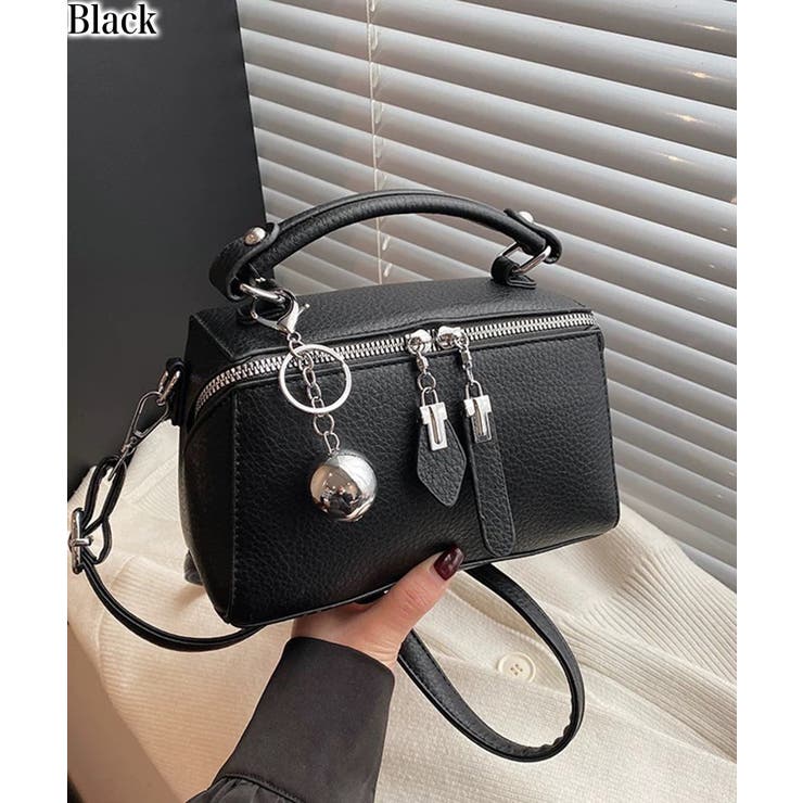 ブラック | ボールチャーム付バニティバッグ | Pumpkin  Port