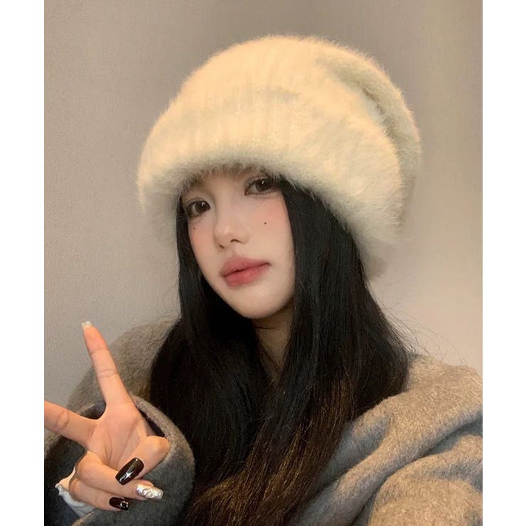 シャギーニット BIGサイズニット帽 | Pumpkin  Port | 詳細画像4 