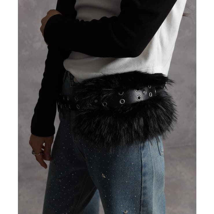 【みるきー】プードルファーベルトパンプス フリルベルトドーリーファーサンダル – pium