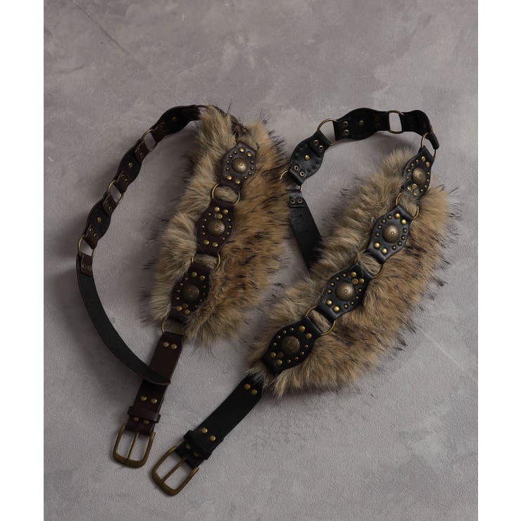 【みるきー】プードルファーベルトパンプス フリルベルトドーリーファーサンダル – pium