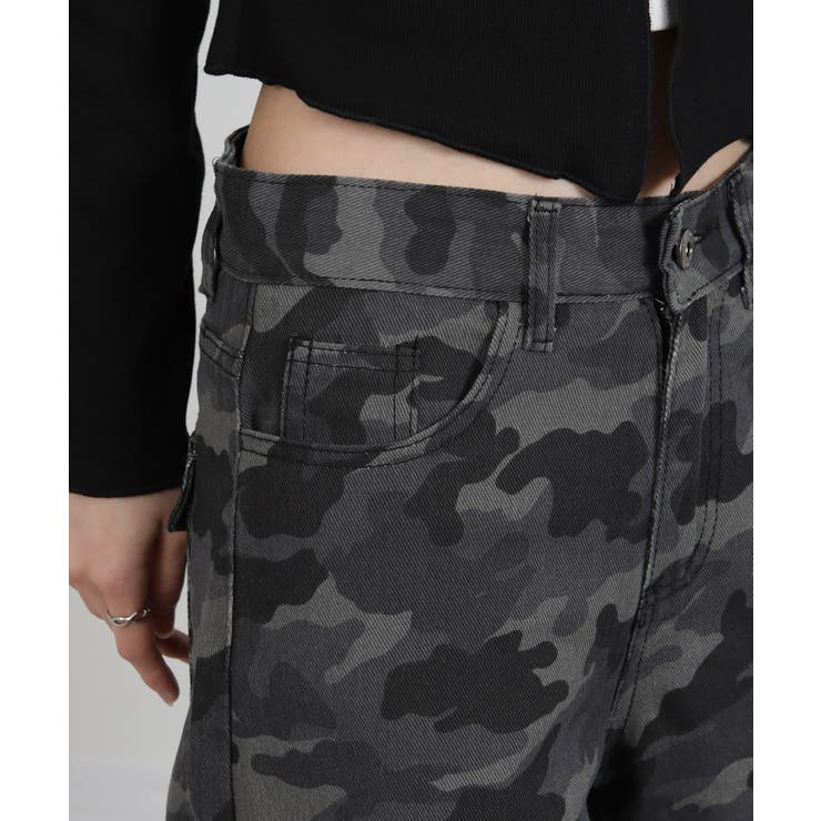 迷彩柄ワイド ルーズパンツ | Pumpkin  Port | 詳細画像13 