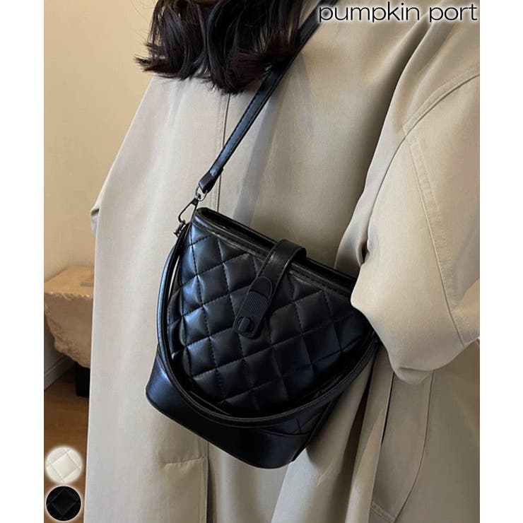 キルティング 縦型ショルダーバッグ | Pumpkin  Port | 詳細画像1 