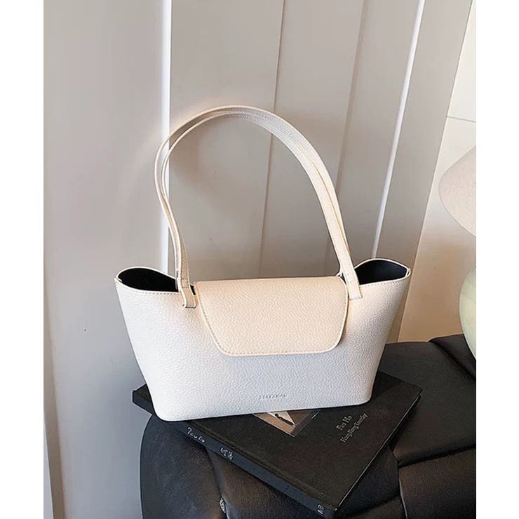 フラップ付き横長トートバッグ（バッグインバッグ付き） | Pumpkin  Port | 詳細画像5 