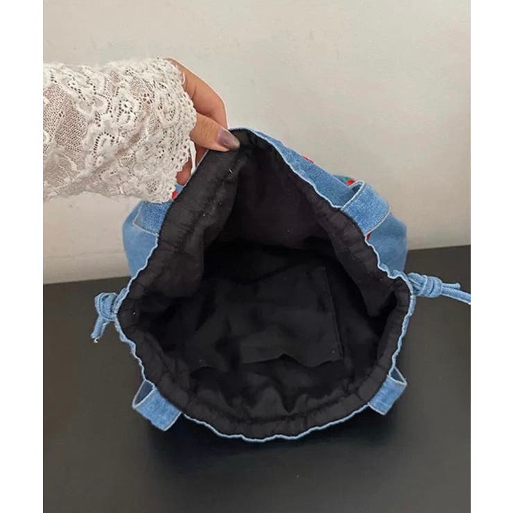 チューリップ刺繍 巾着 トートバッグ | Pumpkin  Port | 詳細画像34 