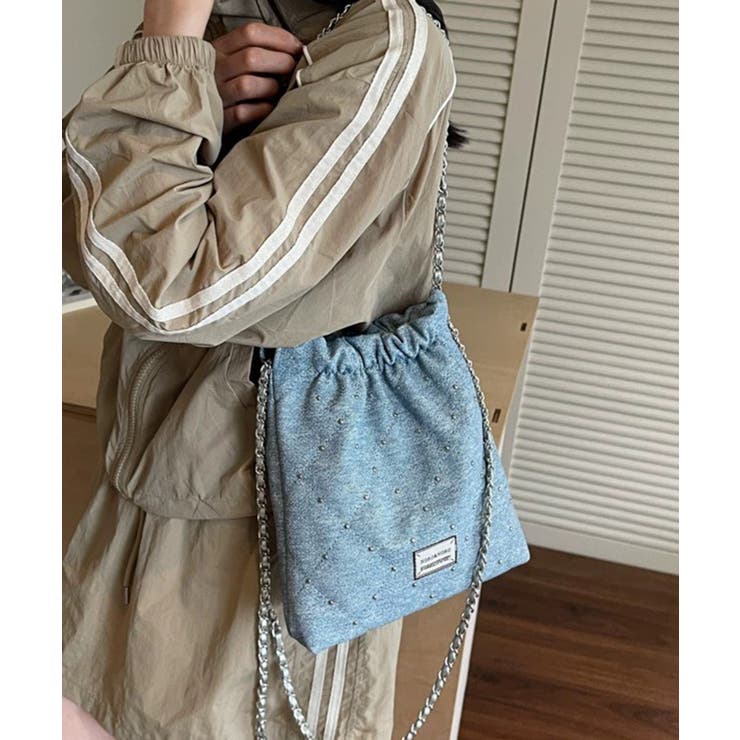 スタッズ付 キルティングチェーンバッグ | Pumpkin  Port | 詳細画像23 